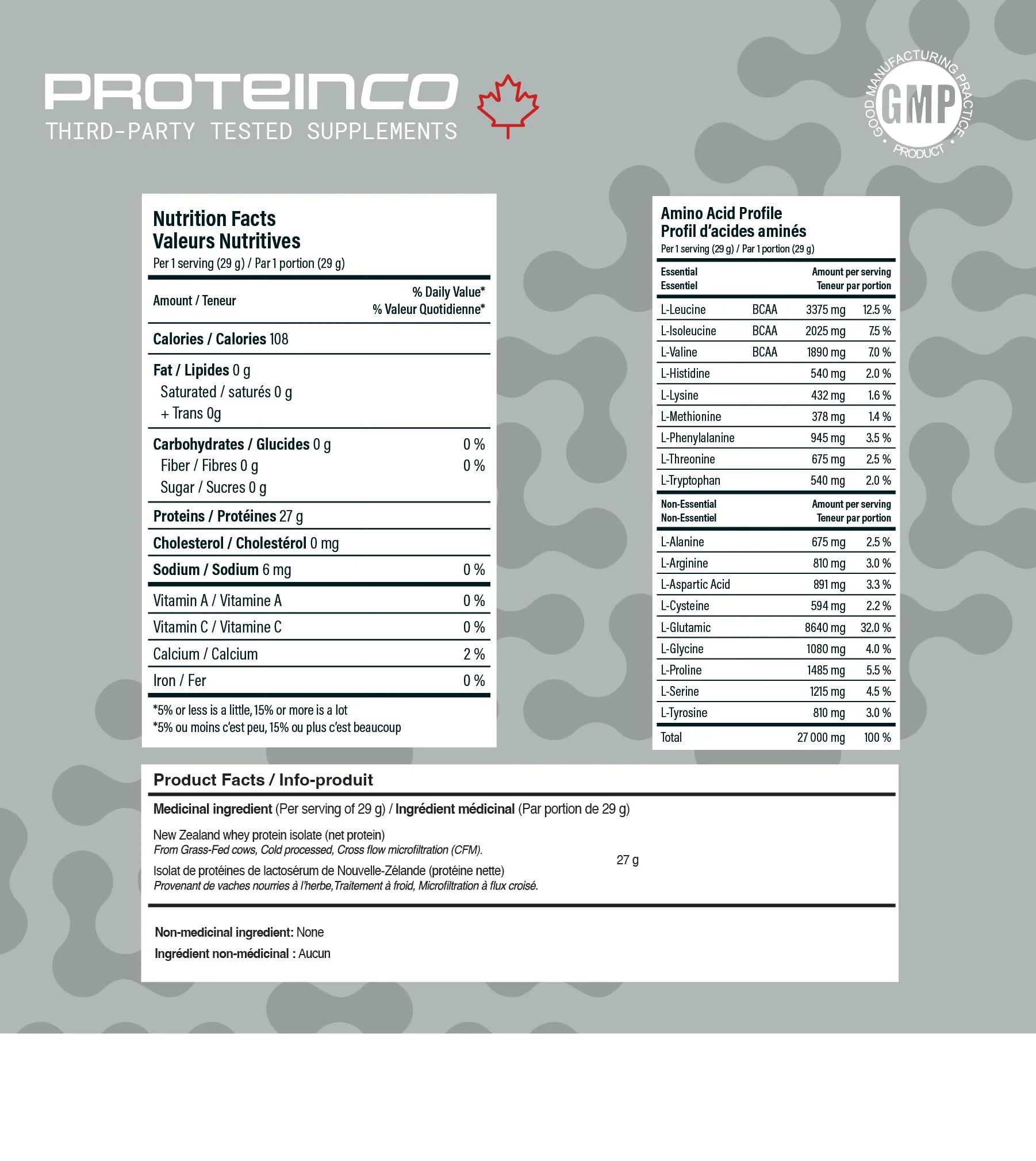 ProteinCo - Grass-Fed New Zealand Whey Protein Isolate Powder - Unflavored - 4 Lbs - Canadian Distribution - Ships Free Within Canada on Orders Above CAD $199 - Image 4