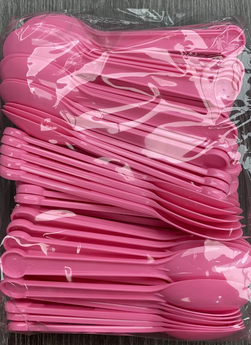 PS Spoon (Pink) 100pc x 20pkt (2000 Spoons) per Case - Item #99-9378 - Image 2