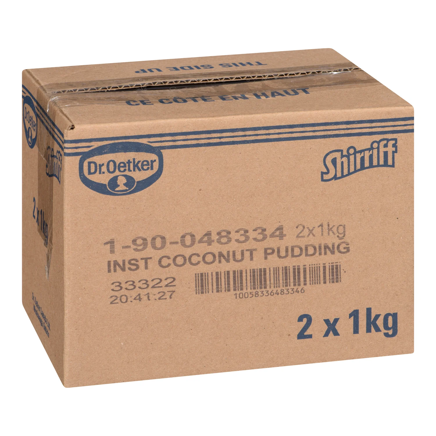 Pudding Coconut Cream Instant - 2 x 1 kg - Shirriff - Baking Mixes and Ingredients - Canadian Distribution - Ships Free Within Canada on Orders Above CAD $199 - Image 3