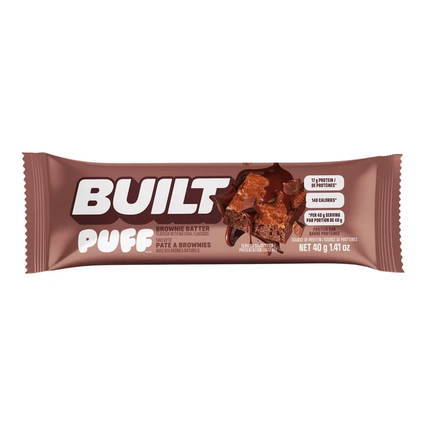 Puff Brownie and Coconut Bar - 56 × 40 g - Built - Canadian Distribution - Ships Free Within Canada on Orders Above CAD $199 - Image 3