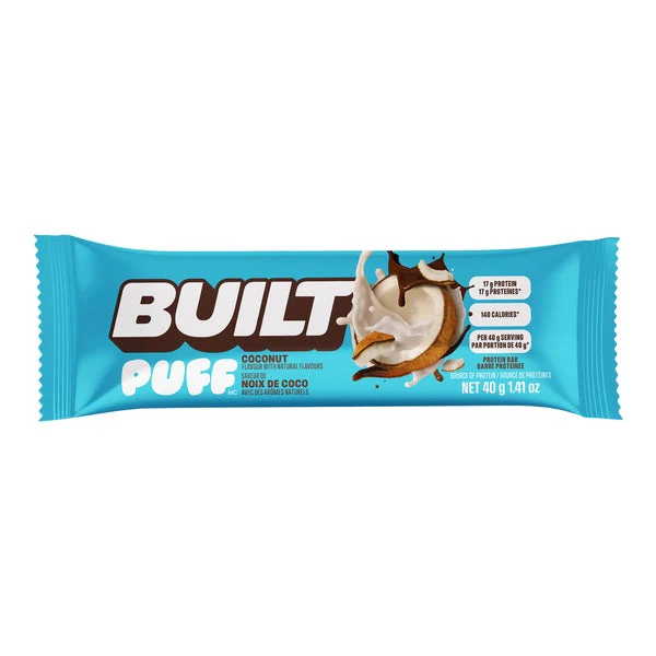 Puff Brownie and Coconut Bar - 56 × 40 g - Built - Canadian Distribution - Ships Free Within Canada on Orders Above CAD $199 - Image 5