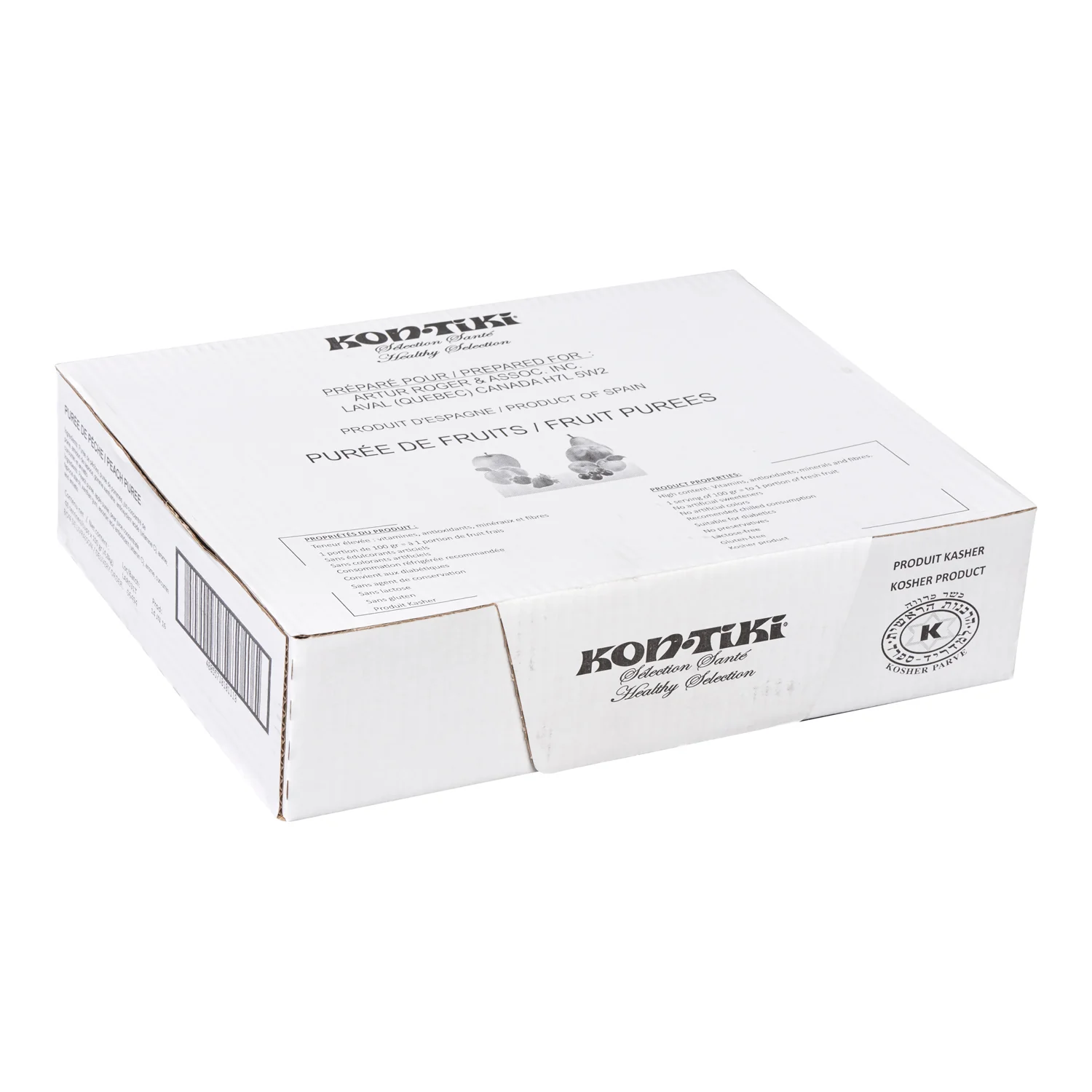 Puree Peach - 48 x 100 mL - Kontiki - Restaurant and Foodservice Ingredients - Canadian Distribution - Ships Free Within Canada on Orders Above CAD $199 - Image 2