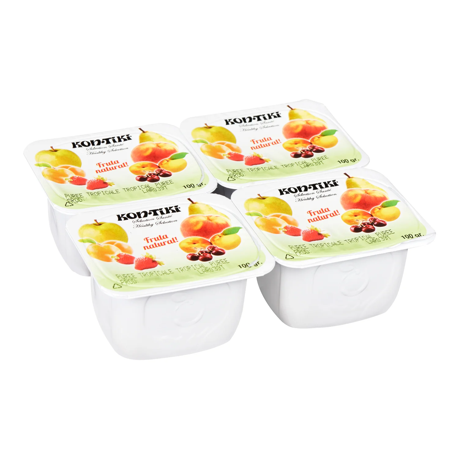 Puree Tropical - 48 x 100 mL - Kontiki - Restaurant and Foodservice Ingredients - Canadian Distribution - Ships Free Within Canada on Orders Above CAD $199