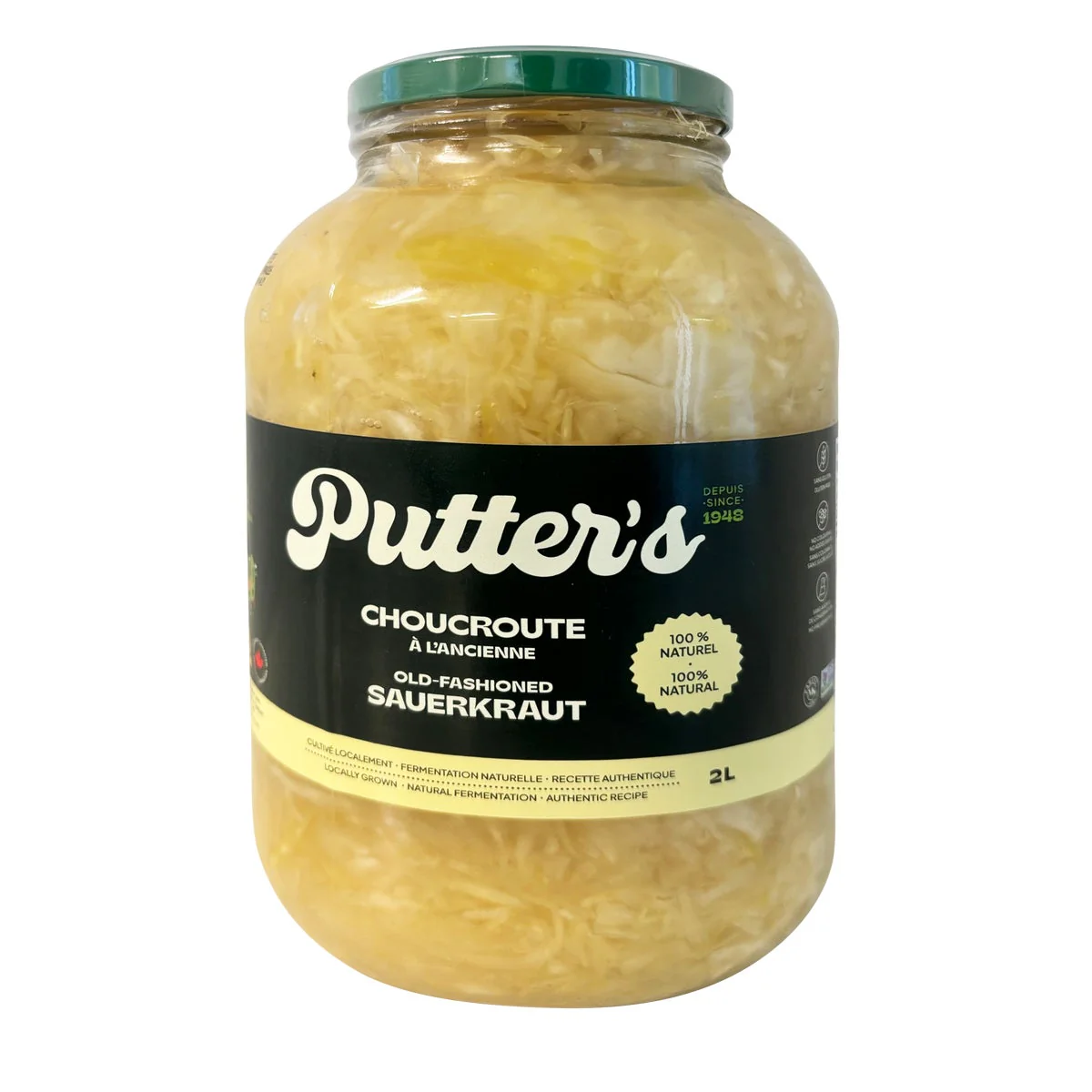 Putters Sauerkraut - 4 x 2 L - Grocery and Food Items - Canadian Distribution - Ships Free Within Canada on Orders Above CAD $199 - Image 2