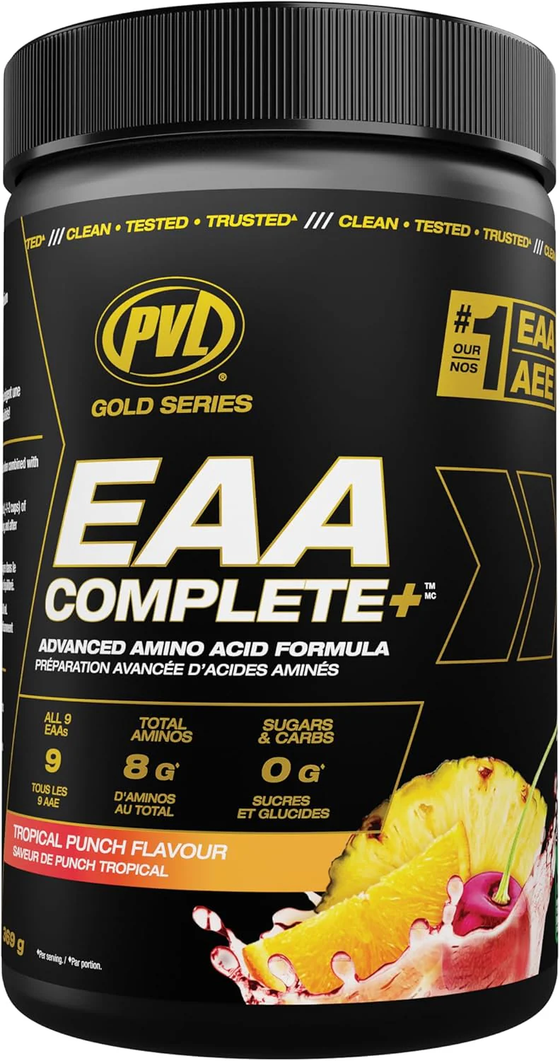 PVL – EAA/BCAA Complete – Fruit Punch – 30 Servings – Ships Free Within Canada on Orders Above CAD $199