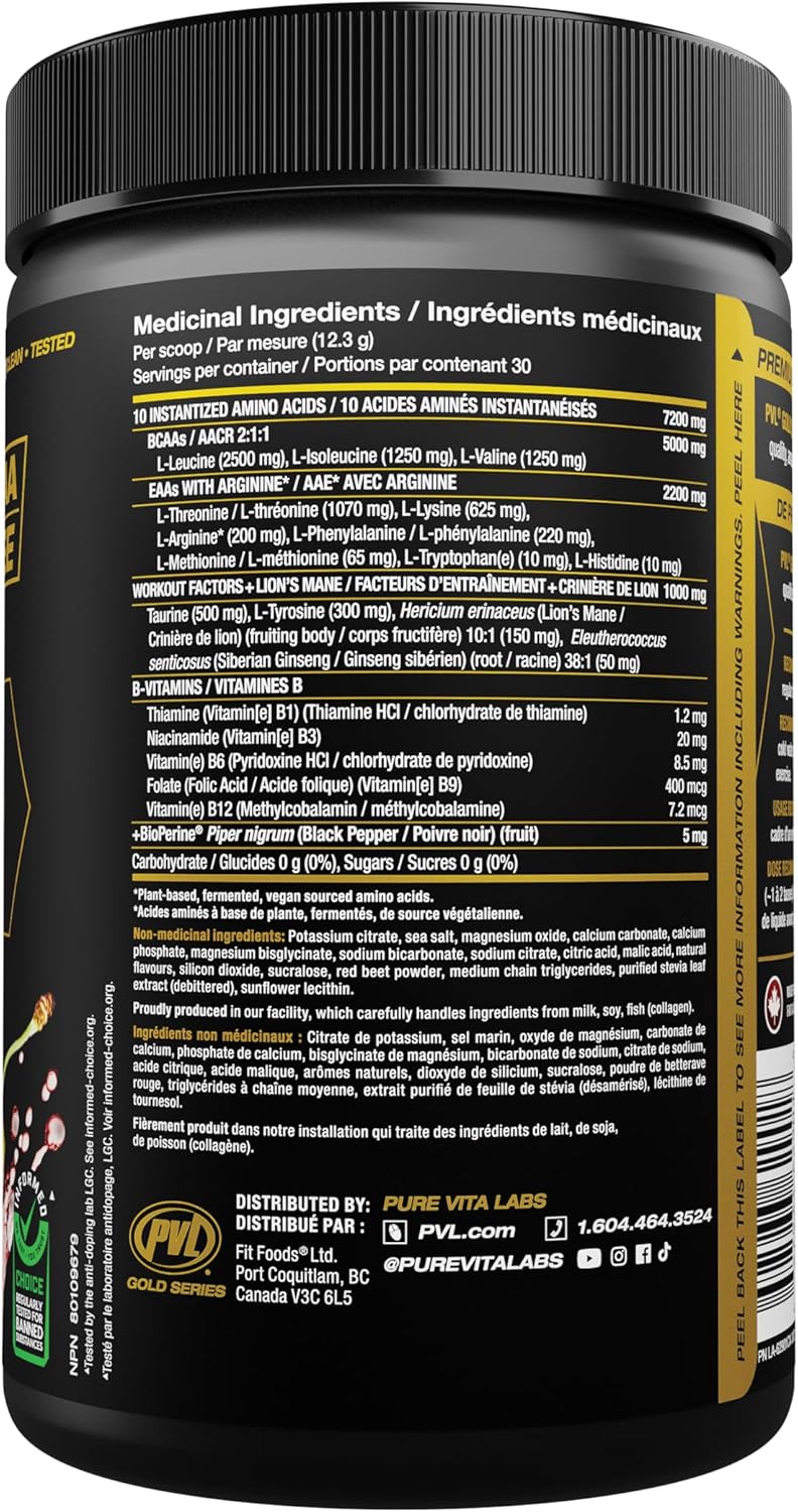 PVL – EAA/BCAA Complete – Fruit Punch – 30 Servings – Ships Free Within Canada on Orders Above CAD $199 - Image 7