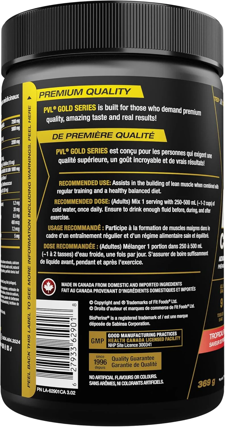 PVL – EAA/BCAA Complete – Fruit Punch – 30 Servings – Ships Free Within Canada on Orders Above CAD $199 - Image 8