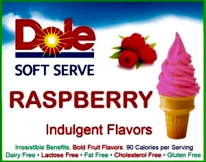 Dole Raspberry Soft Serve Mix - 4.4 Lbs. Bag - Case (4 X 4.4lb Bags) - Canadian Distribution - Ships Free Within Canada on Orders Above CAD $199 - Image 5