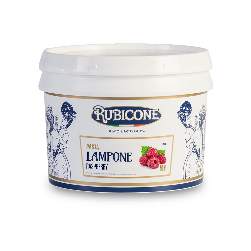 "PRE-ORDER" Raspberry Paste - Fruit Gelato Pastes - Case of 2 x 3 KG Buckets - Rubicone Canada - Ships Free Within Canada on Orders Above CAD $199