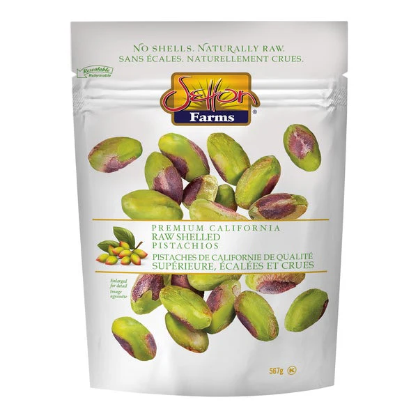 Raw Pistachios - 4 x 567 g - Setton - Canadian Distribution - Ships Free Within Canada on Orders Above CAD $199