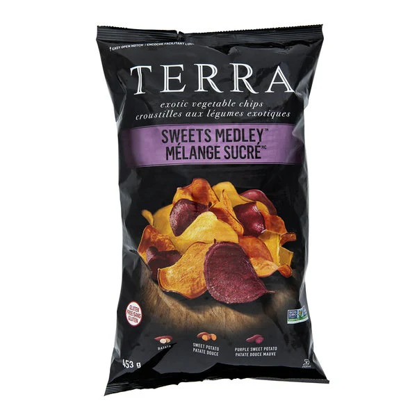 Real Vegetable Chips Sweets Medley - 4 x 453 g - Terra - Canadian Distribution - Ships Free Within Canada on Orders Above CAD $199