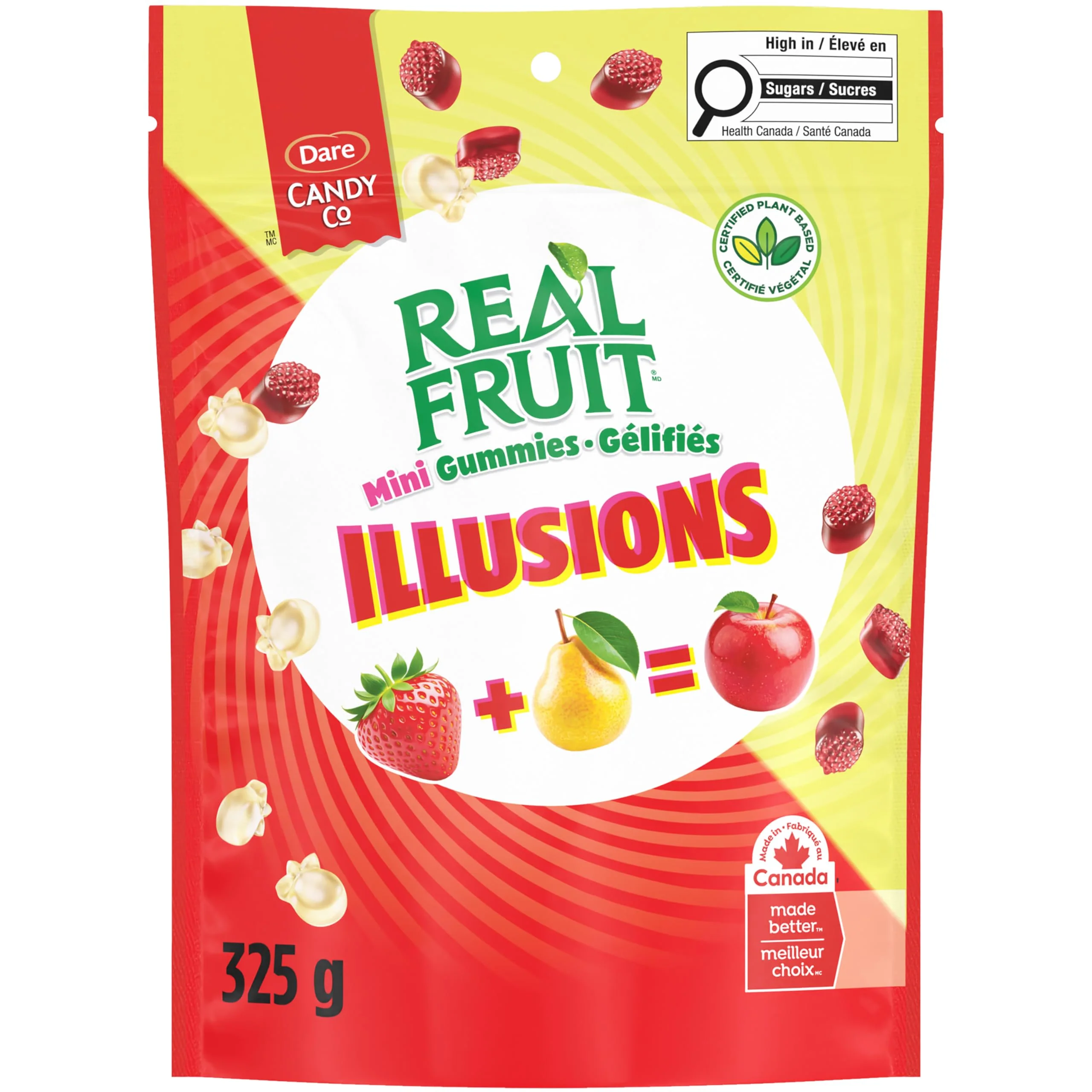 REALFRUIT Illusions Strawberry Pear Gummies - 2 x 325g - Canadian Distribution - Ships Free Within Canada on Orders Above CAD $199