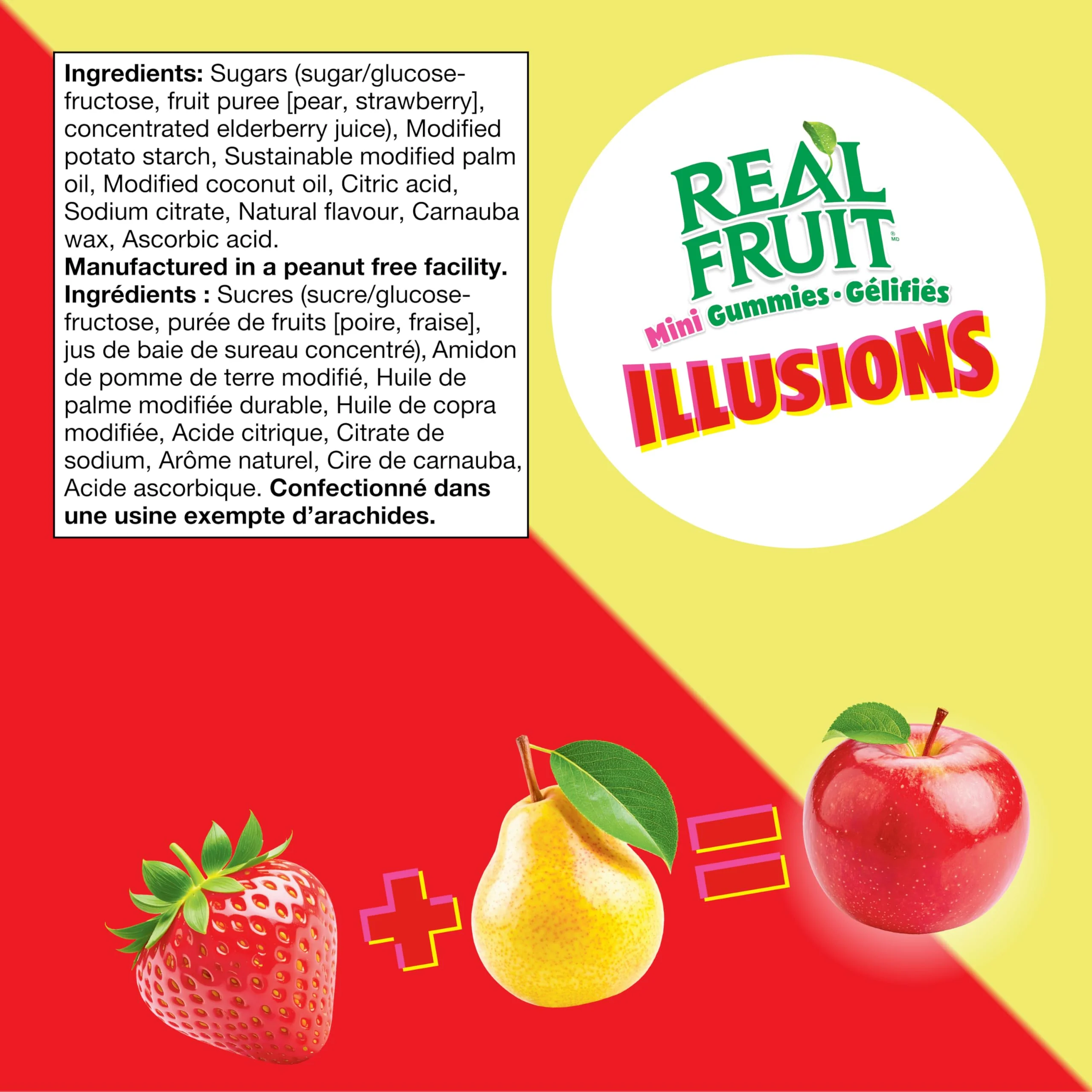 REALFRUIT Illusions Strawberry Pear Gummies - 2 x 325g - Canadian Distribution - Ships Free Within Canada on Orders Above CAD $199 - Image 4