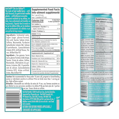 Red Bull Ice Edition Iced Vanilla Berry Energy Drink, 473ml (12 Pack) - Canadian Distribution - Ships Free Within Canada on Orders Above CAD $199 - Image 6