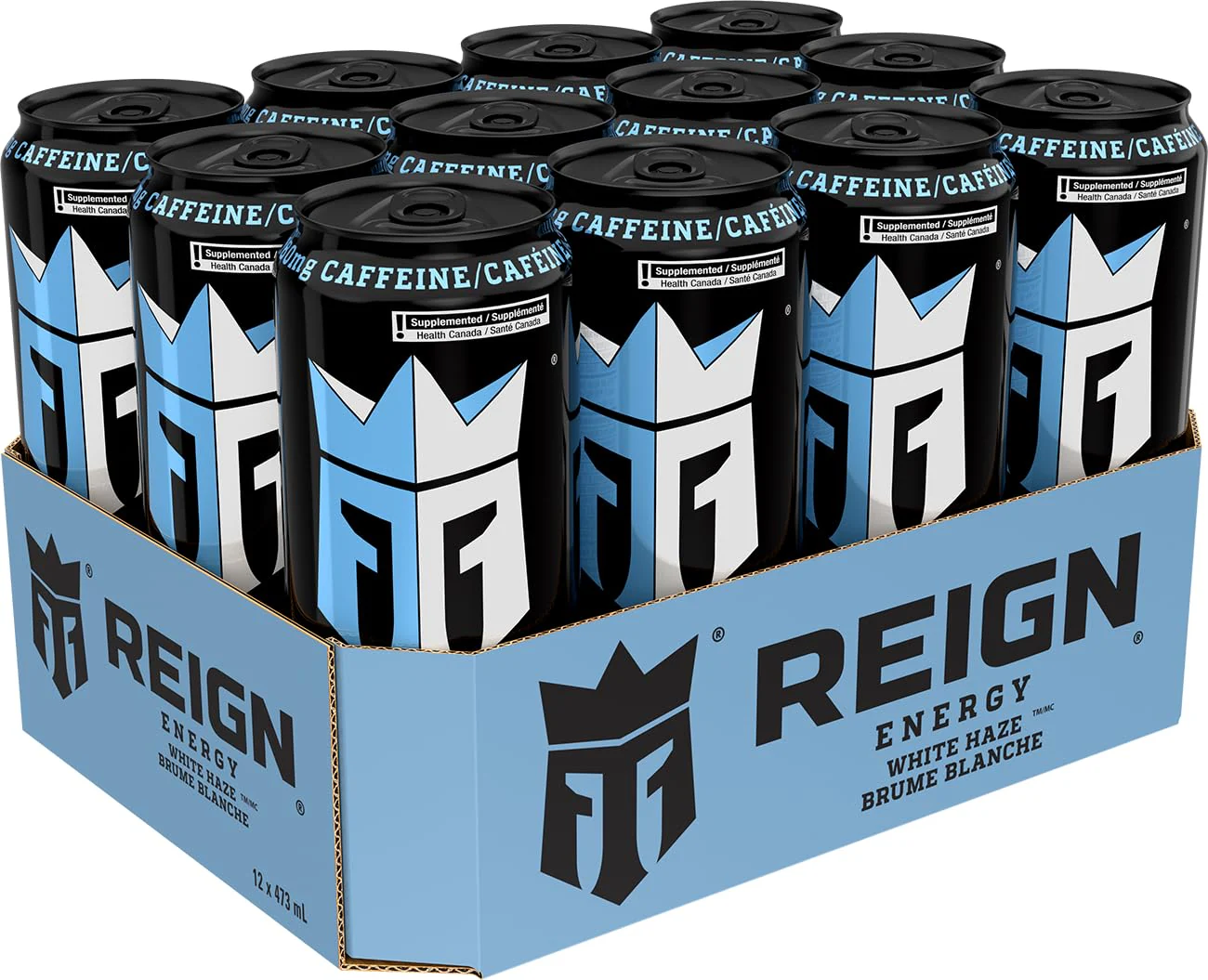 Reign Energy White Haze 473mL Cans (12 Pack) – Zero Sugar Energy Drink with BCAAs, CoQ10 & Electrolytes - Canadian Distribution - Ships Free Within Canada on Orders Above CAD $199 - Image 3