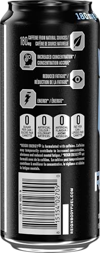 Reign Energy White Haze 473mL Cans (12 Pack) – Zero Sugar Energy Drink with BCAAs, CoQ10 & Electrolytes - Canadian Distribution - Ships Free Within Canada on Orders Above CAD $199 - Image 4
