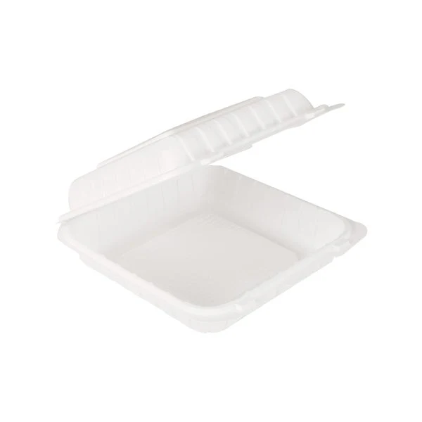 Resto Hinged MFPP Container 9 in × 9 in - Pack of 150  - Disposables, Restaurant Packaging and Take-Out Supplies - Canadian Distribution - Ships Free Within Canada on Orders Above CAD $199