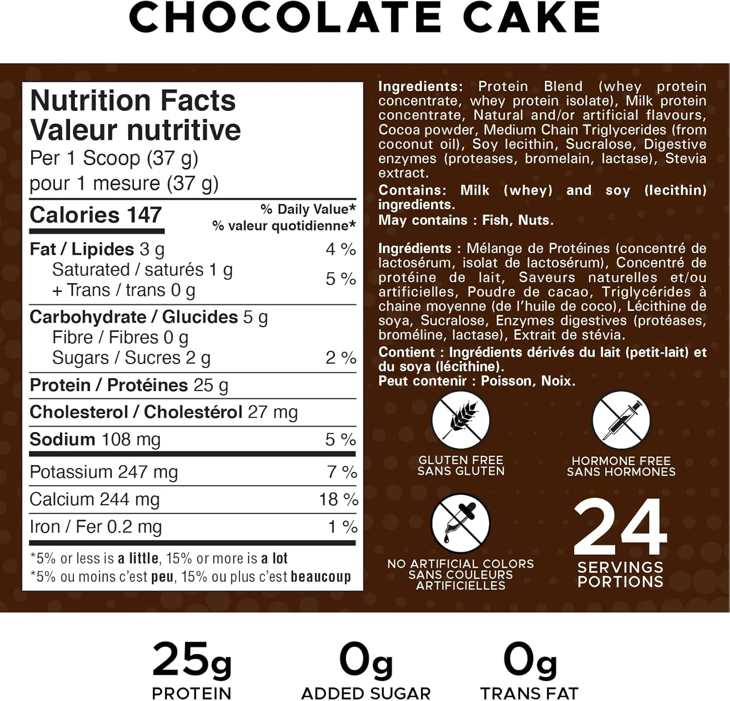 Revolution Nutrition – High Whey Protein Powder – Chocolate Cake – 908 g, 24 Servings – Ships Free Within Canada on Orders Above CAD $199 - Image 3