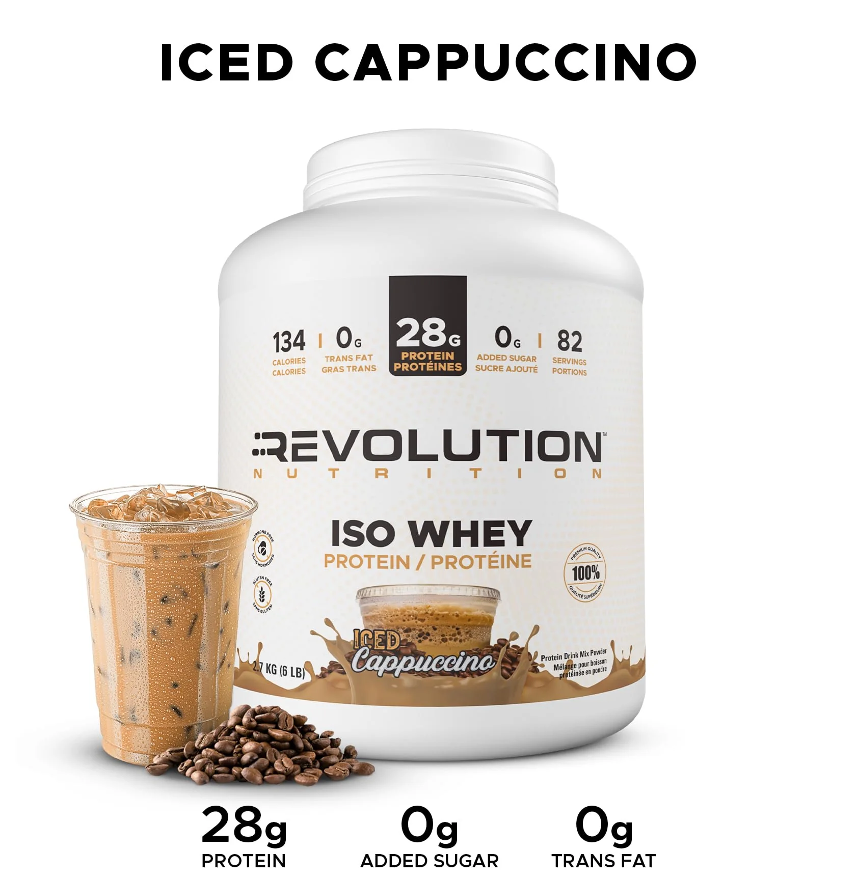 Revolution Nutrition – Iso Whey – Iced Cappuccino – 6 lb - Canadian Distribution - Ships Free Within Canada on Orders Above CAD $199 - Image 8