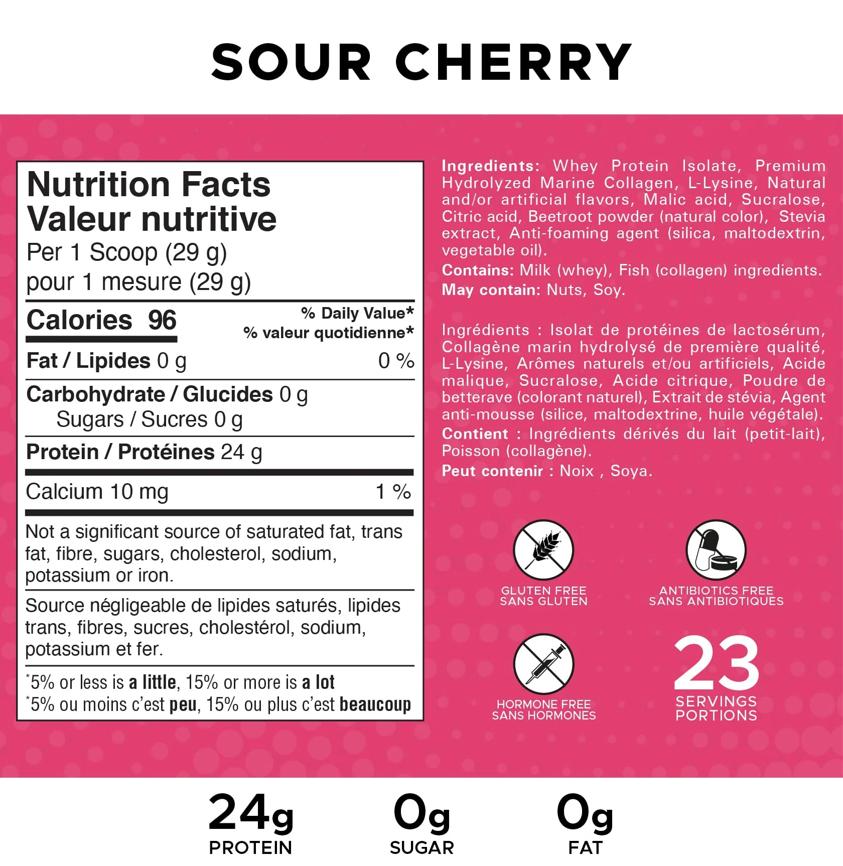 Revolution Nutrition – Splash Clear Isolate – Sour Cherry – 667g - Canadian Distribution - Ships Free Within Canada on Orders Above CAD $199 - Image 8