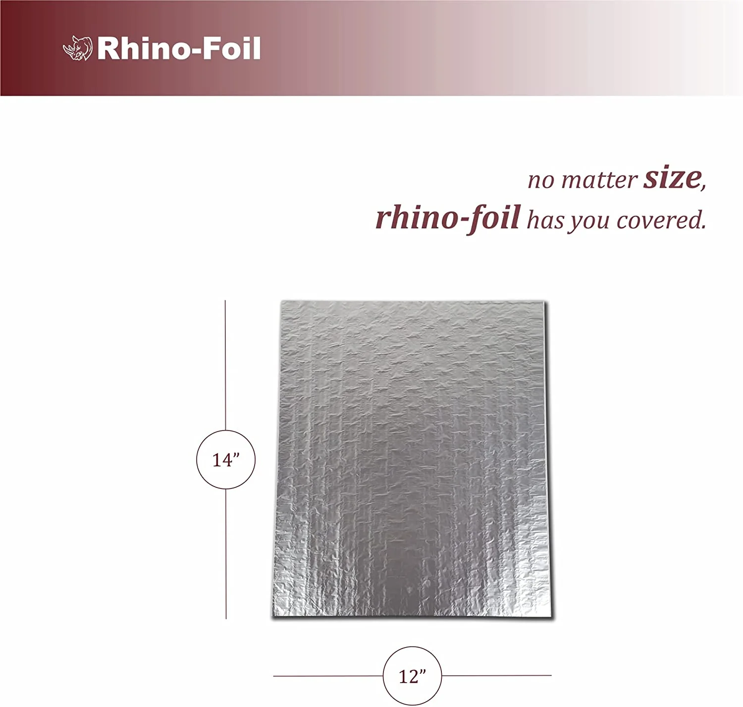 Rhino-Foil - Insulated Foil Wrap - 12"x14" - Image 2