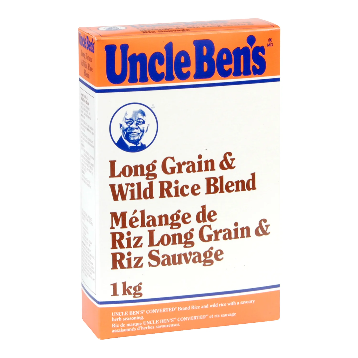 Rice Long Grain & Wild Blend - 6 x 1 kg - Uncle Bens - Restaurant and Foodservice Ingredients - Canadian Distribution - Ships Free Within Canada on Orders Above CAD $199