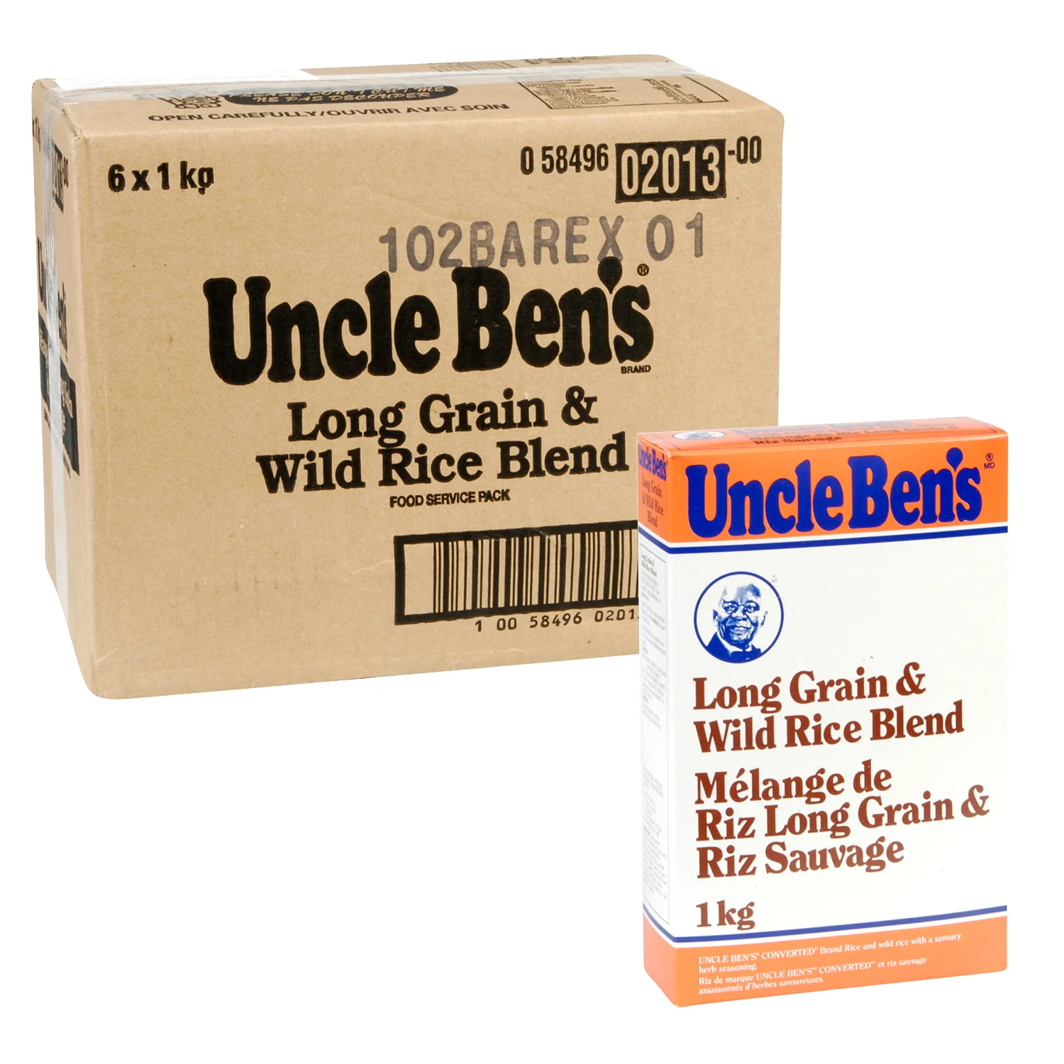 Rice Long Grain & Wild Blend - 6 x 1 kg - Uncle Bens - Restaurant and Foodservice Ingredients - Canadian Distribution - Ships Free Within Canada on Orders Above CAD $199 - Image 3
