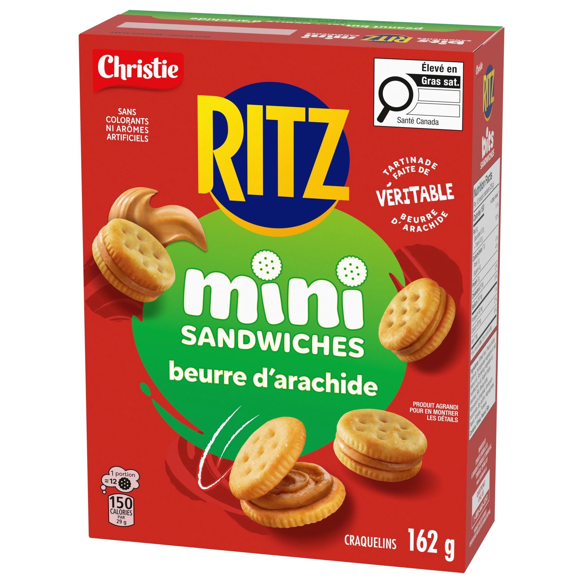 Ritz Bits Peanut Butter Sandwich Crackers, 2 x 162g - Canadian Distribution - Ships Free Within Canada on Orders Above CAD $199 - Image 2