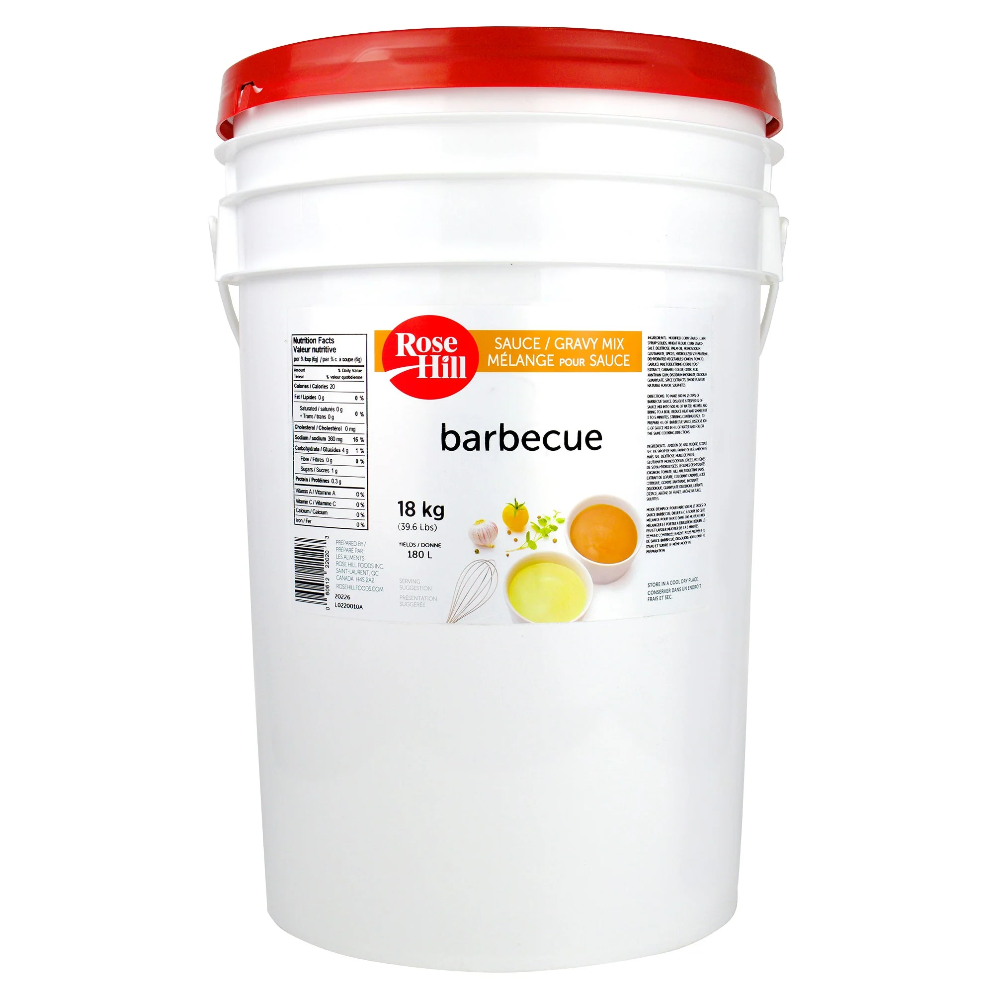 Rose Hill Barbecue Sauce Mix - 2 x 18 kg - Grocery and Food Items - Canadian Distribution - Ships Free Within Canada on Orders Above CAD $199