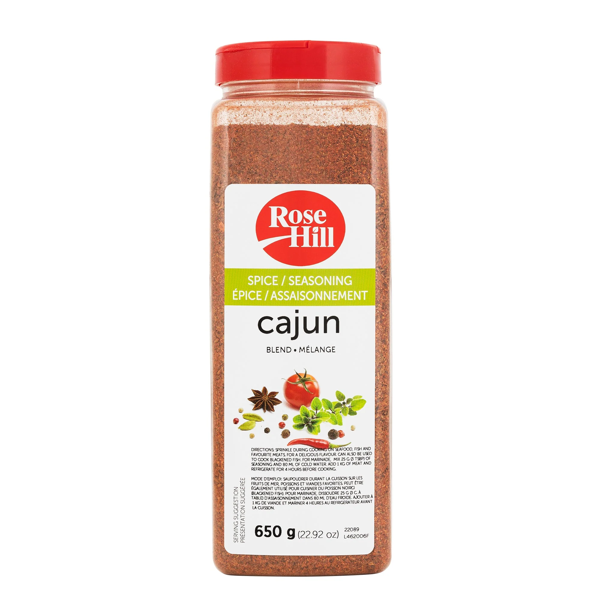 Rose Hill Cajun Seasoning - 4 x 650 g - Grocery and Food Items - Canadian Distribution - Ships Free Within Canada on Orders Above CAD $199