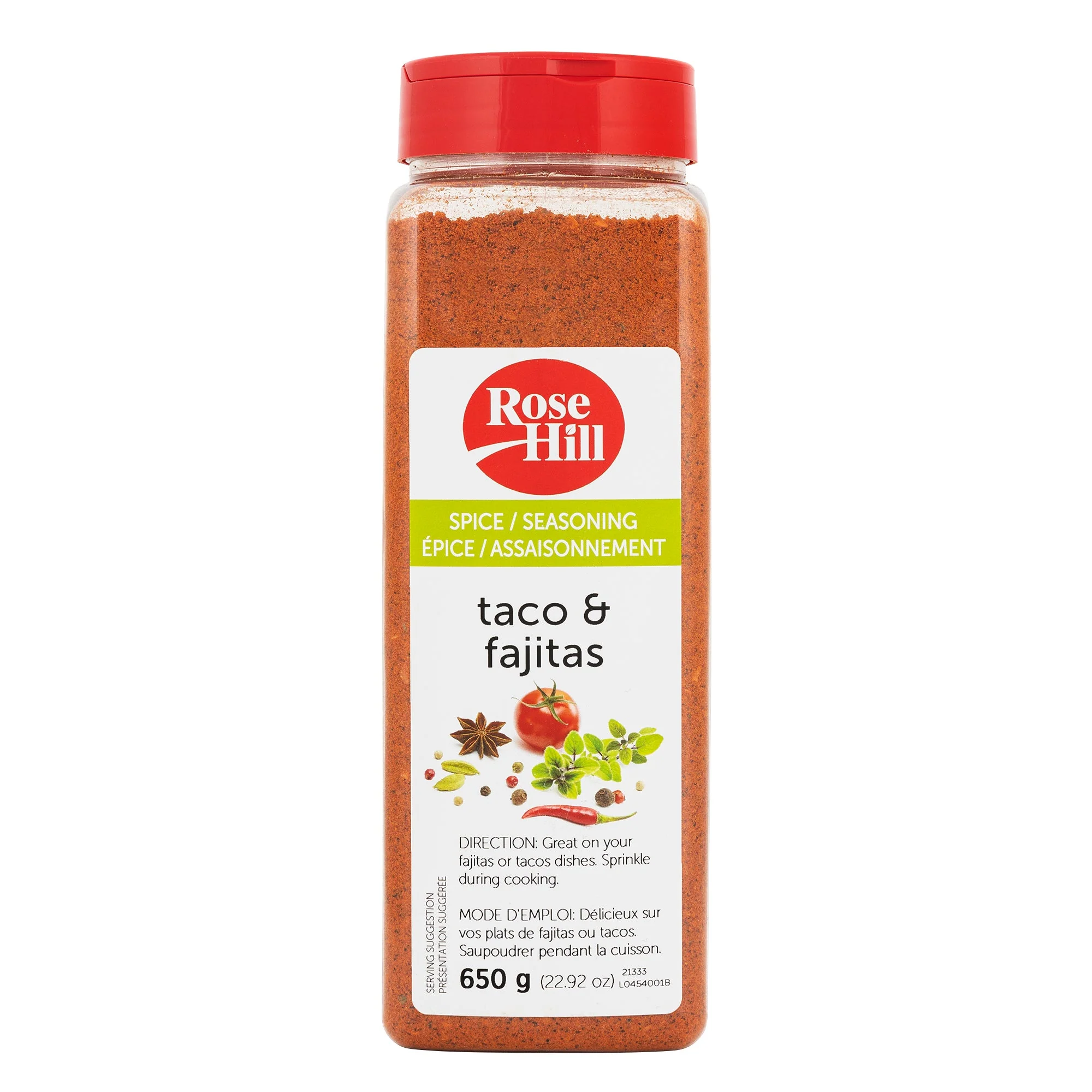 Rose Hill Taco and Fajitas Seasoning - 4 x 650 g - Grocery and Food Items - Canadian Distribution - Ships Free Within Canada on Orders Above CAD $199
