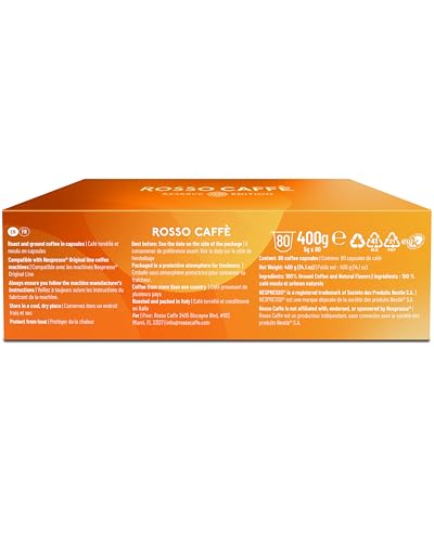 Rosso Caffè – Espresso Coffee Pods – Flavored Pack – 80 Pods - Canadian Distribution - Ships Free Within Canada on Orders Above CAD $199 - Image 2