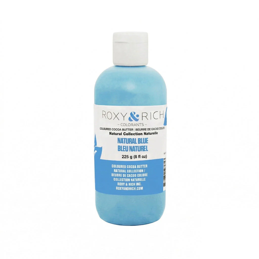 ROXY & RICH Natural Blue Coloured Cocoa Butter - Canadian Distribution - Ships Free Within Canada on Orders Above CAD $199