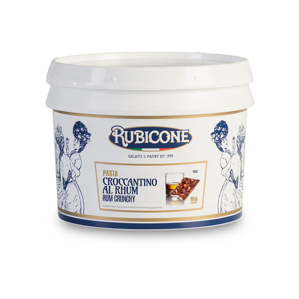 "PRE-ORDER" Rum Crunchy Paste - Classic Gelato Pastes - Case of 2 x 3 KG Buckets - Rubicone Canada - Ships Free Within Canada on Orders Above CAD $199