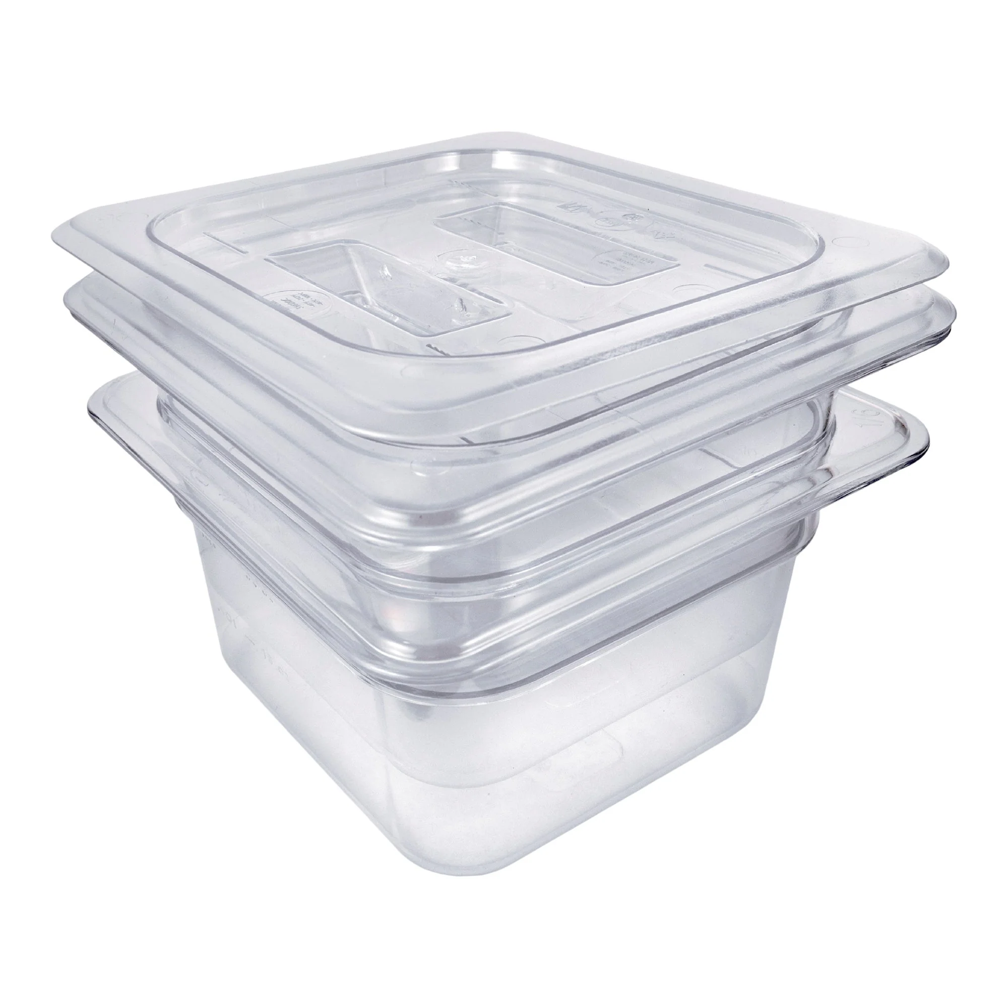 Sagetra 1/6 Size x 10.16 cm (4 in) Deep Polycarbonate Food Pan, 2 pack - Restaurant Equipment and Smallwares - Canadian Distribution