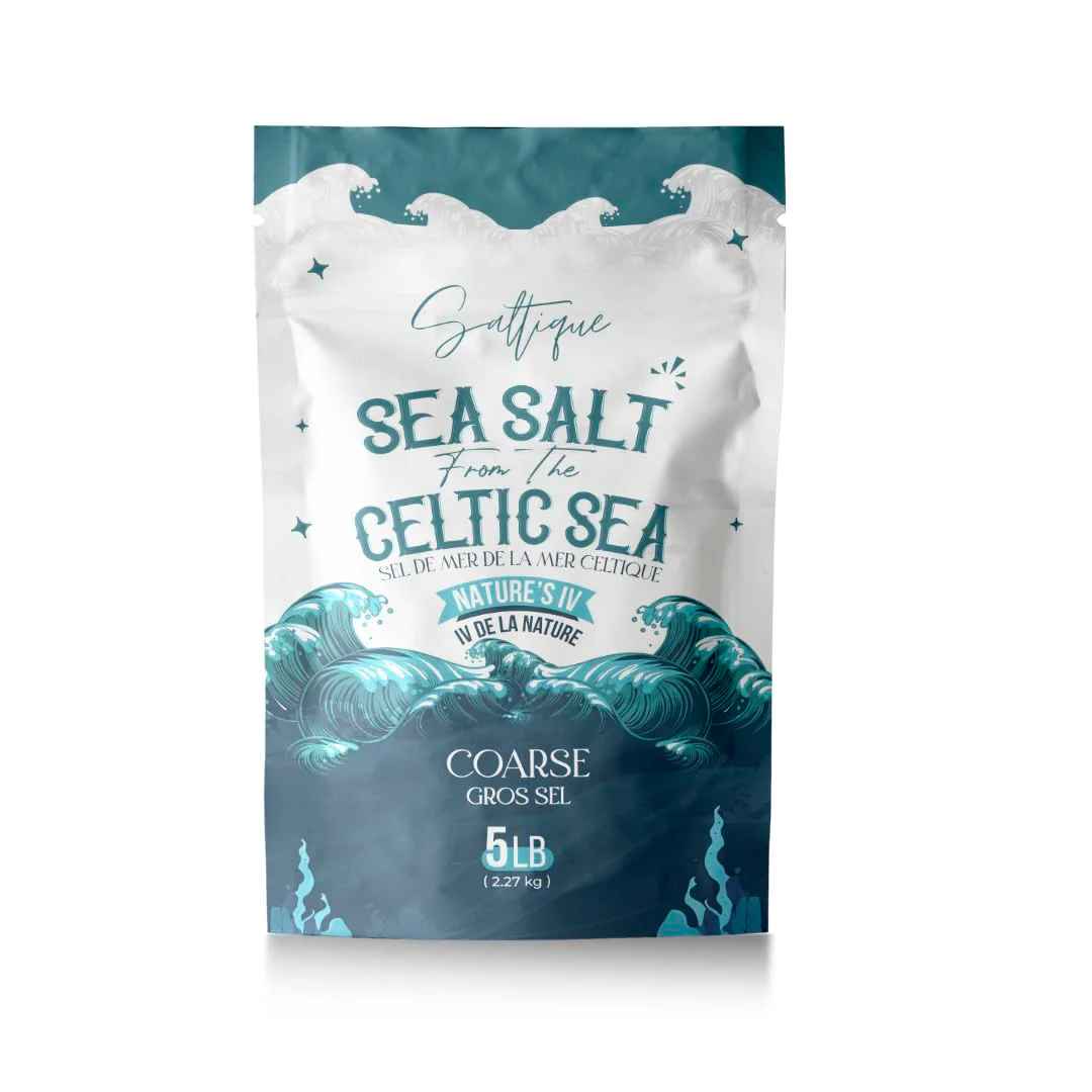 Saltique – French Sea Salt – Coarse – 5 lb - Canadian Distribution - Ships Free Within Canada on Orders Above CAD $199