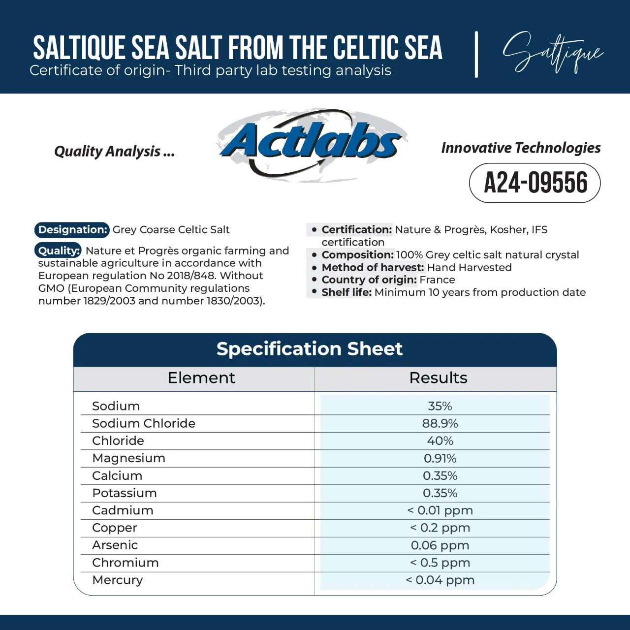 Saltique – French Sea Salt – Coarse – 5 lb - Canadian Distribution - Ships Free Within Canada on Orders Above CAD $199 - Image 4