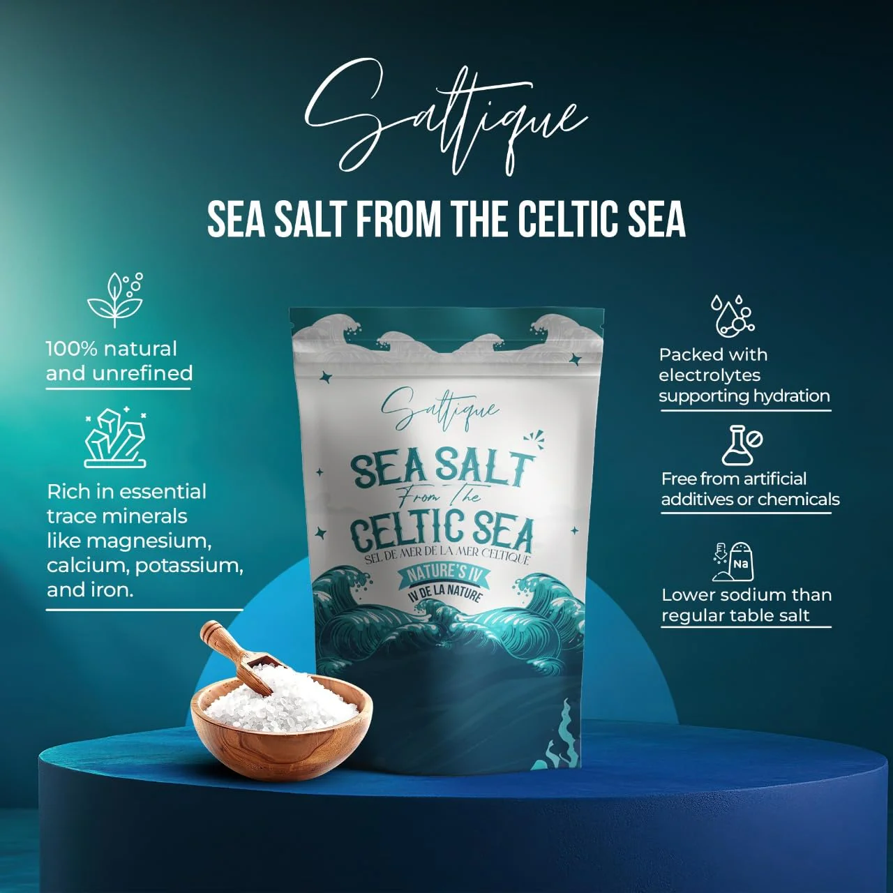 Saltique – French Sea Salt – Coarse – 5 lb - Canadian Distribution - Ships Free Within Canada on Orders Above CAD $199 - Image 5