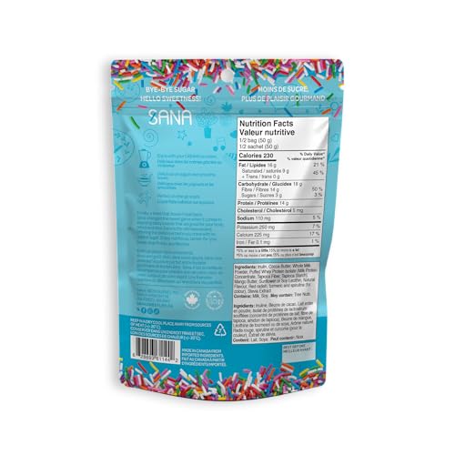 Sana Protein Bites Birthday Cake | 2 x Single Pack | Gluten Free & Keto Friendly, Sugar Free - Canadian Distribution - Ships Free Within Canada on Orders Above CAD $199 - Image 3