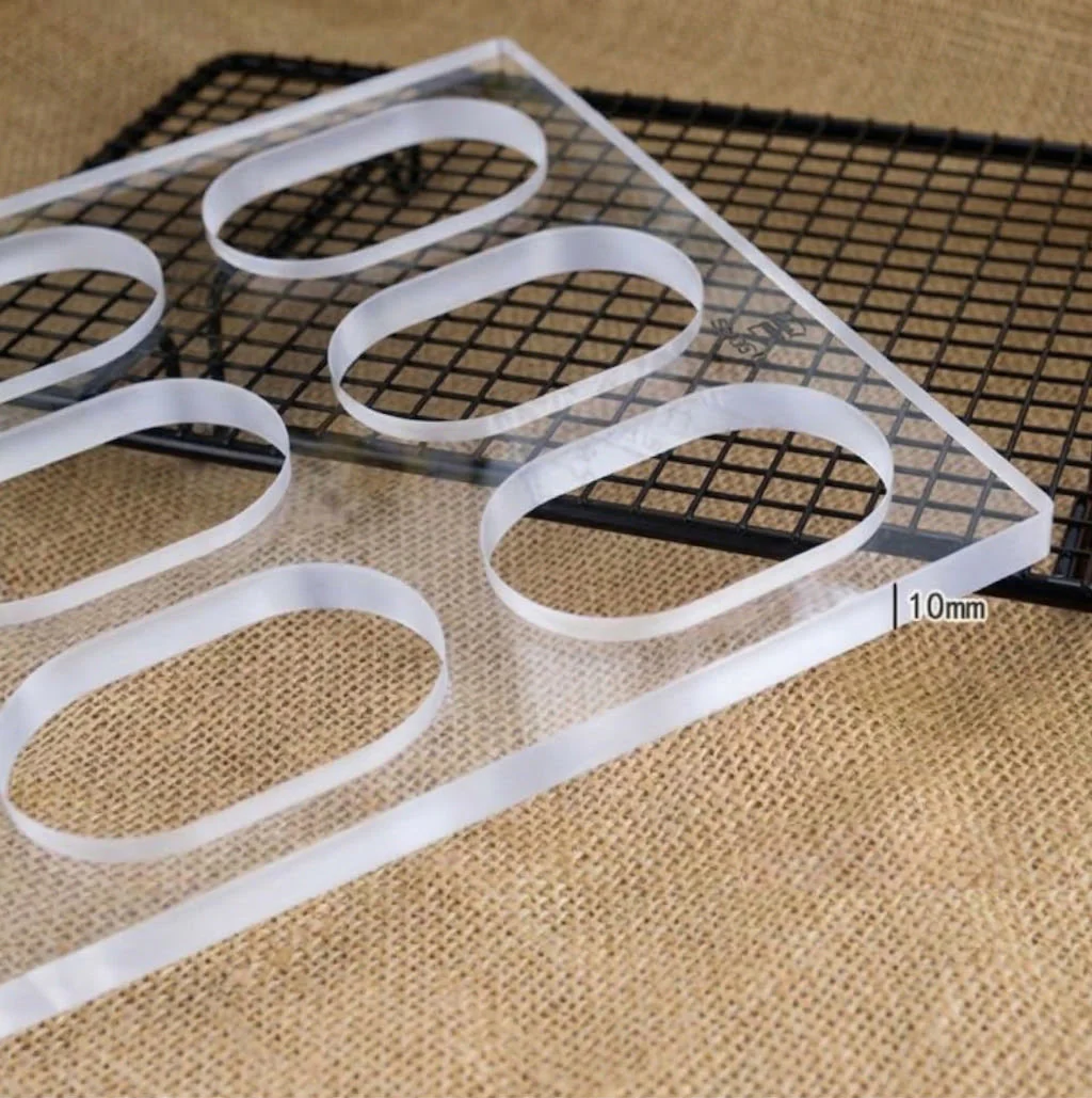 SANNENG Premium Acrylic Dacquoise Template, 12 Oval Cavities - Canadian Distribution - Ships Free Within Canada on Orders Above CAD $199 - Image 4