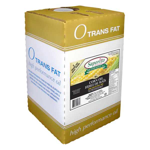 Saporito Corn Oil - 4 x 16 L - Grocery and Food Items - Canadian Distribution - Ships Free Within Canada on Orders Above CAD $199