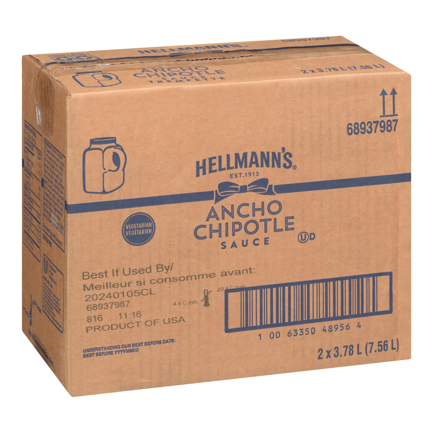 Sauce Ancho Chipotle - 2 x 3.78 L - Hellmans - Restaurant and Foodservice Ingredients - Canadian Distribution - Ships Free Within Canada on Orders Above CAD $199 - Image 2