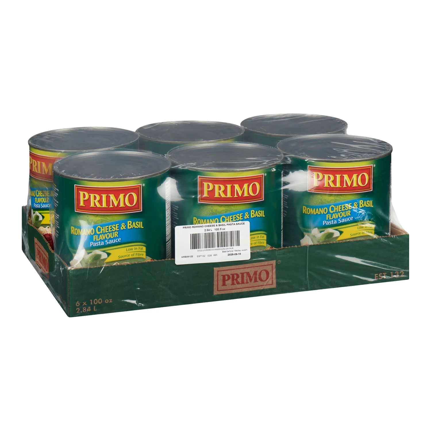 Sauce Basil & Romano Cheese - 6 x 2.84 L - Primo - Restaurant and Foodservice Ingredients - Canadian Distribution - Ships Free Within Canada on Orders Above CAD $199 - Image 2