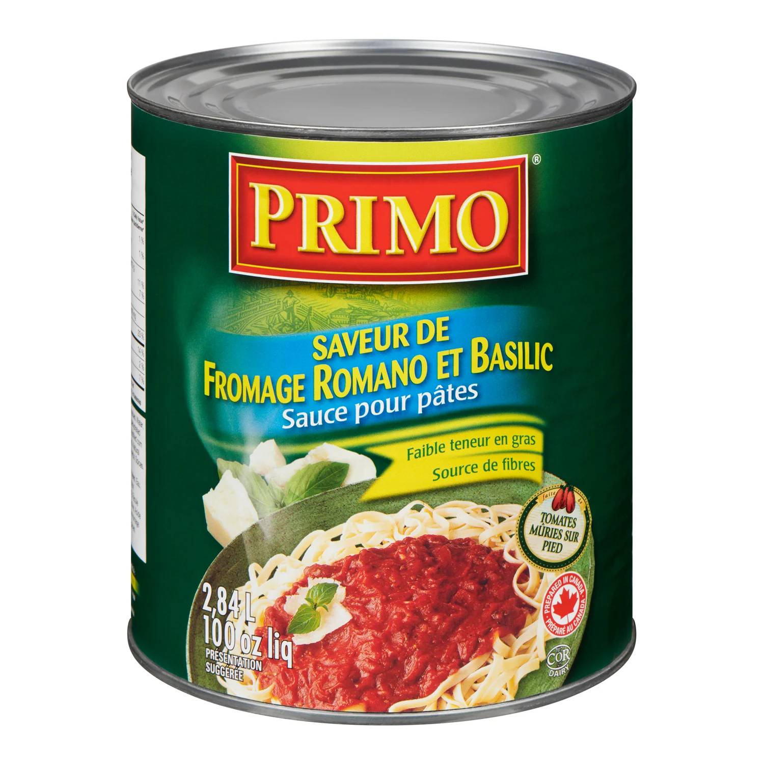 Sauce Basil & Romano Cheese - 6 x 2.84 L - Primo - Restaurant and Foodservice Ingredients - Canadian Distribution - Ships Free Within Canada on Orders Above CAD $199 - Image 3