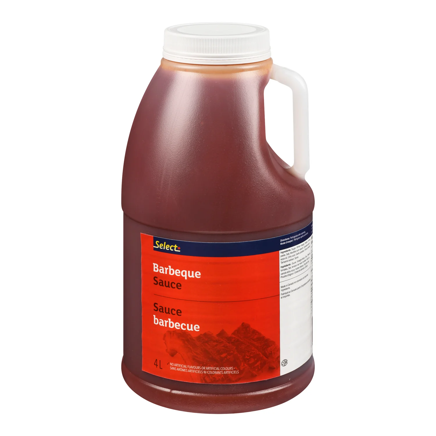 Sauce BBQ - 2 x 4 L - Select Food Pro - Restaurant and Foodservice Ingredients - Canadian Distribution - Ships Free Within Canada on Orders Above CAD $199