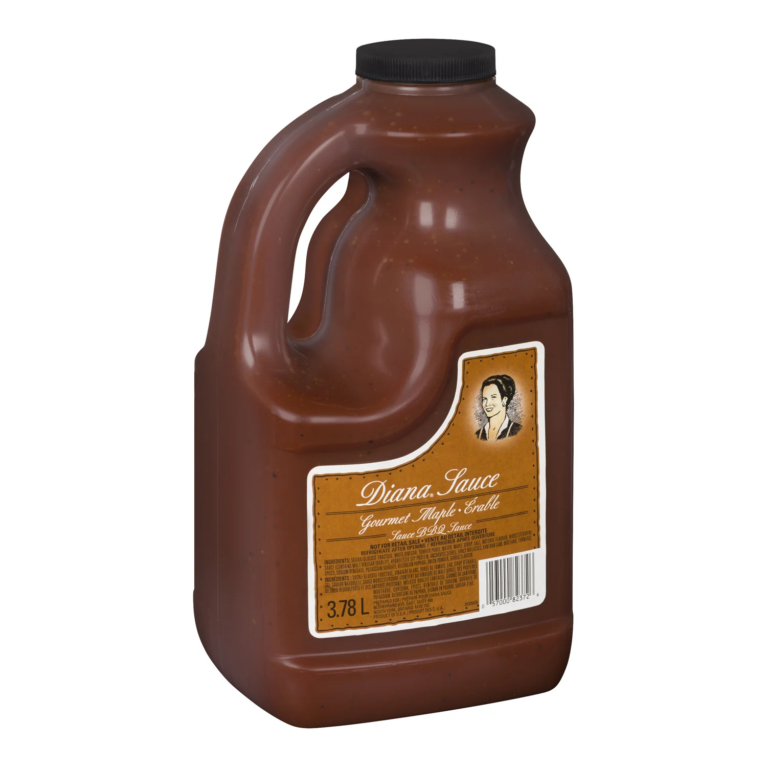 Sauce BBQ Maple - 2 x 3.78 L - Diana - Restaurant and Foodservice Ingredients - Canadian Distribution - Ships Free Within Canada on Orders Above CAD $199