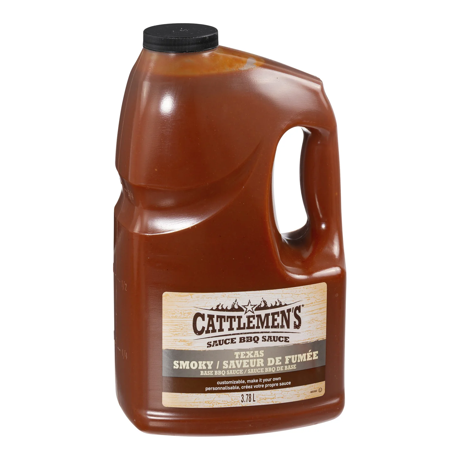 Sauce BBQ Smokey Texas Style - 2 x 3.78 L - Cattlemen's - Restaurant and Foodservice Ingredients - Canadian Distribution - Ships Free Within Canada on Orders Above CAD $199