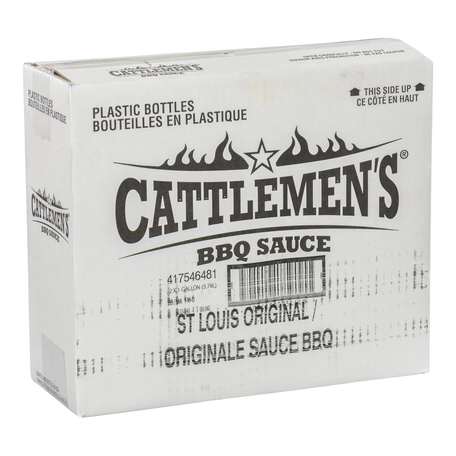 Sauce BBQ St. Louis Style Original - 2 x 3.78 L - Cattlemen's - Restaurant and Foodservice Ingredients - Canadian Distribution - Ships Free Within Canada on Orders Above CAD $199