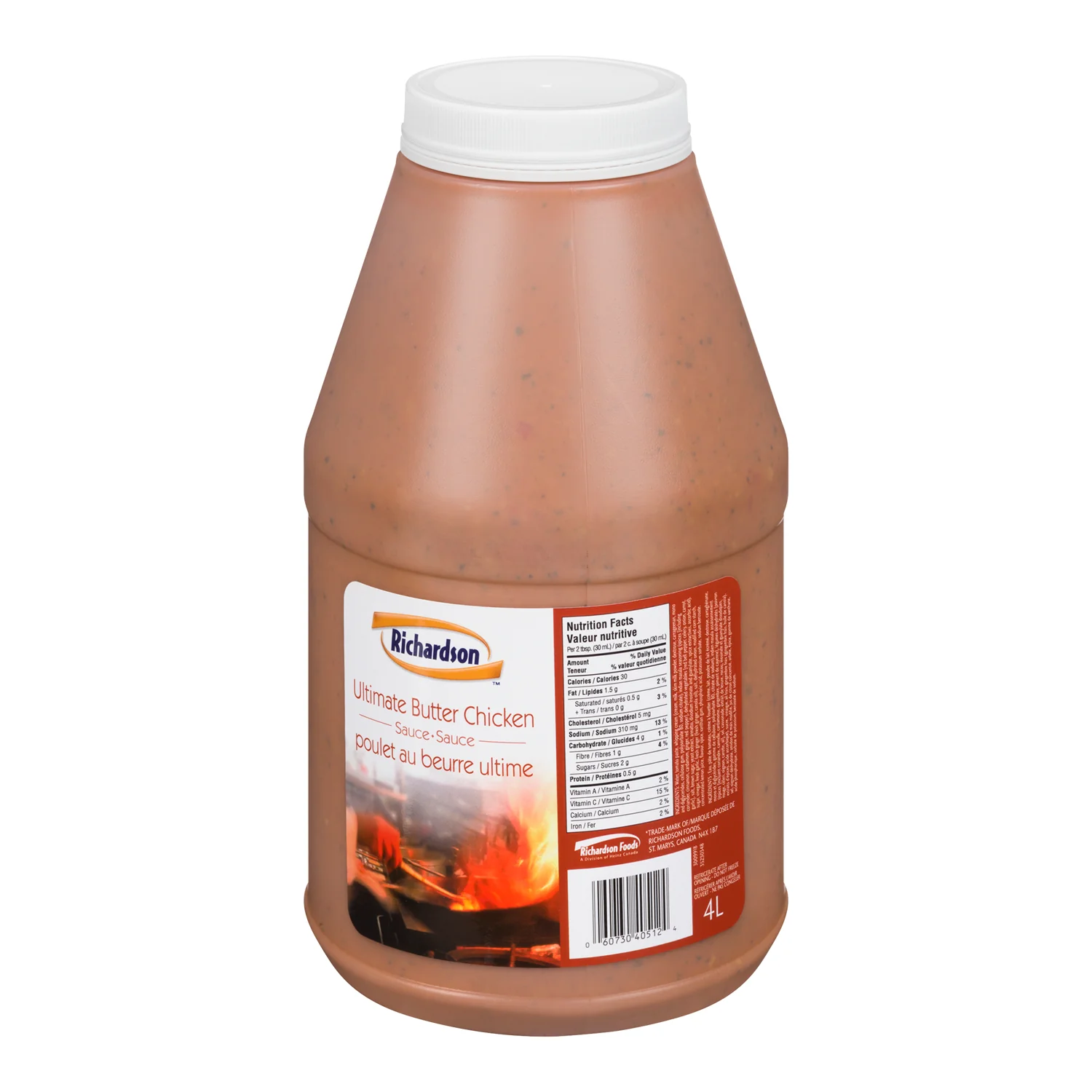 Sauce Butter Chicken - 2 x 4 Lr - Richardson - Restaurant and Foodservice Ingredients - Canadian Distribution - Ships Free Within Canada on Orders Above CAD $199
