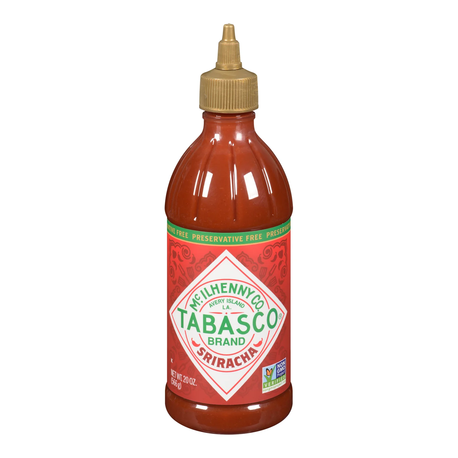 Sauce Chili Hot Sriracha - 6 x 20 oz - Tabasco - Restaurant and Foodservice Ingredients - Canadian Distribution - Ships Free Within Canada on Orders Above CAD $199